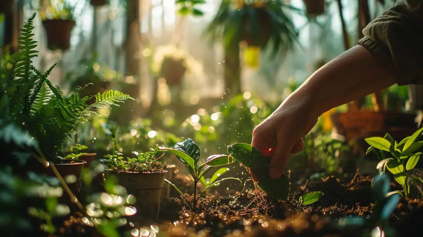 como plantar folha de zamioculca