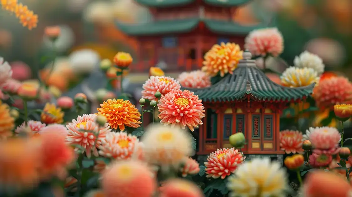 Atividades em Miniatura: Conheça a Inovadora Biblioteca de Crisântemos na China