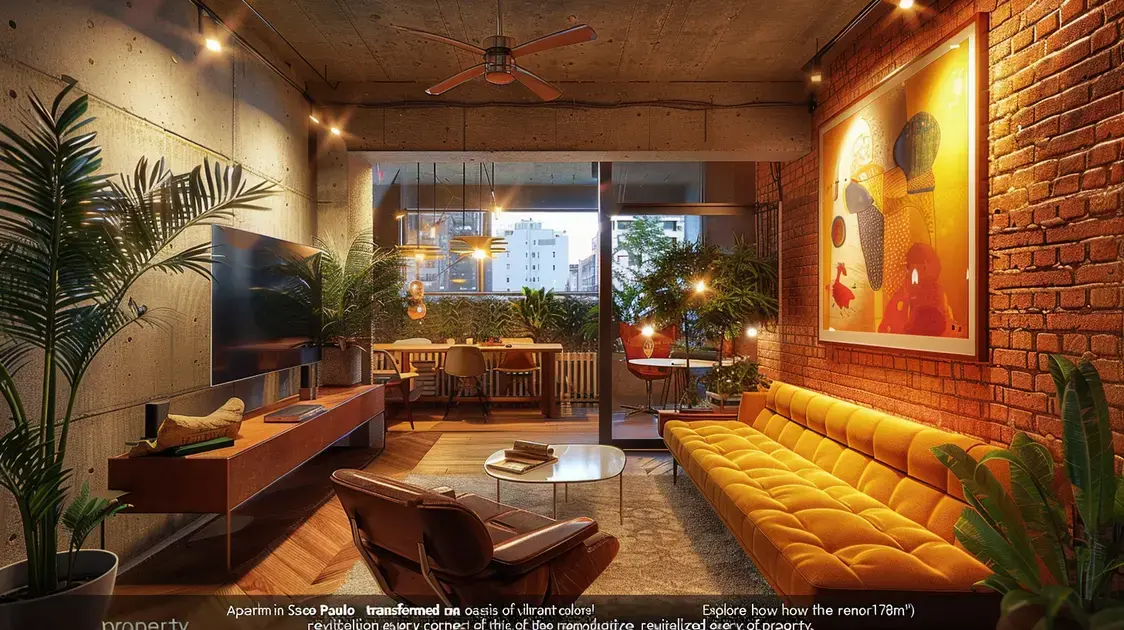 Modernismo e cores: a incrível metamorfose de um apartamento de 178m² em São Paulo.