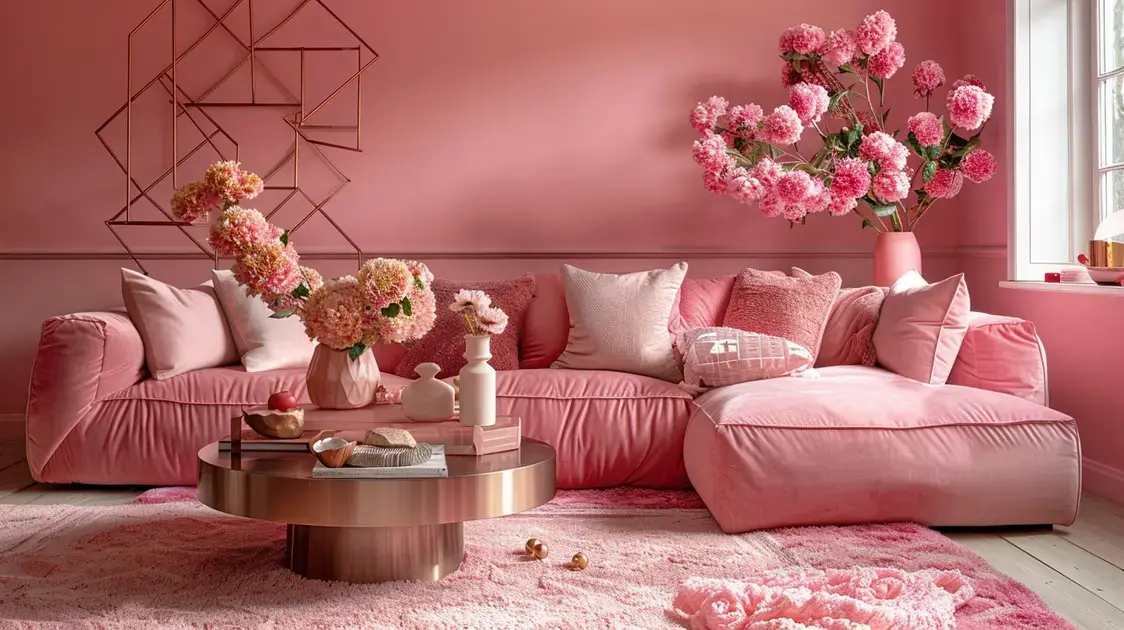 Tonalidades de rosa na arquitetura de interiores: harmonizando e personalizando seus ambientes