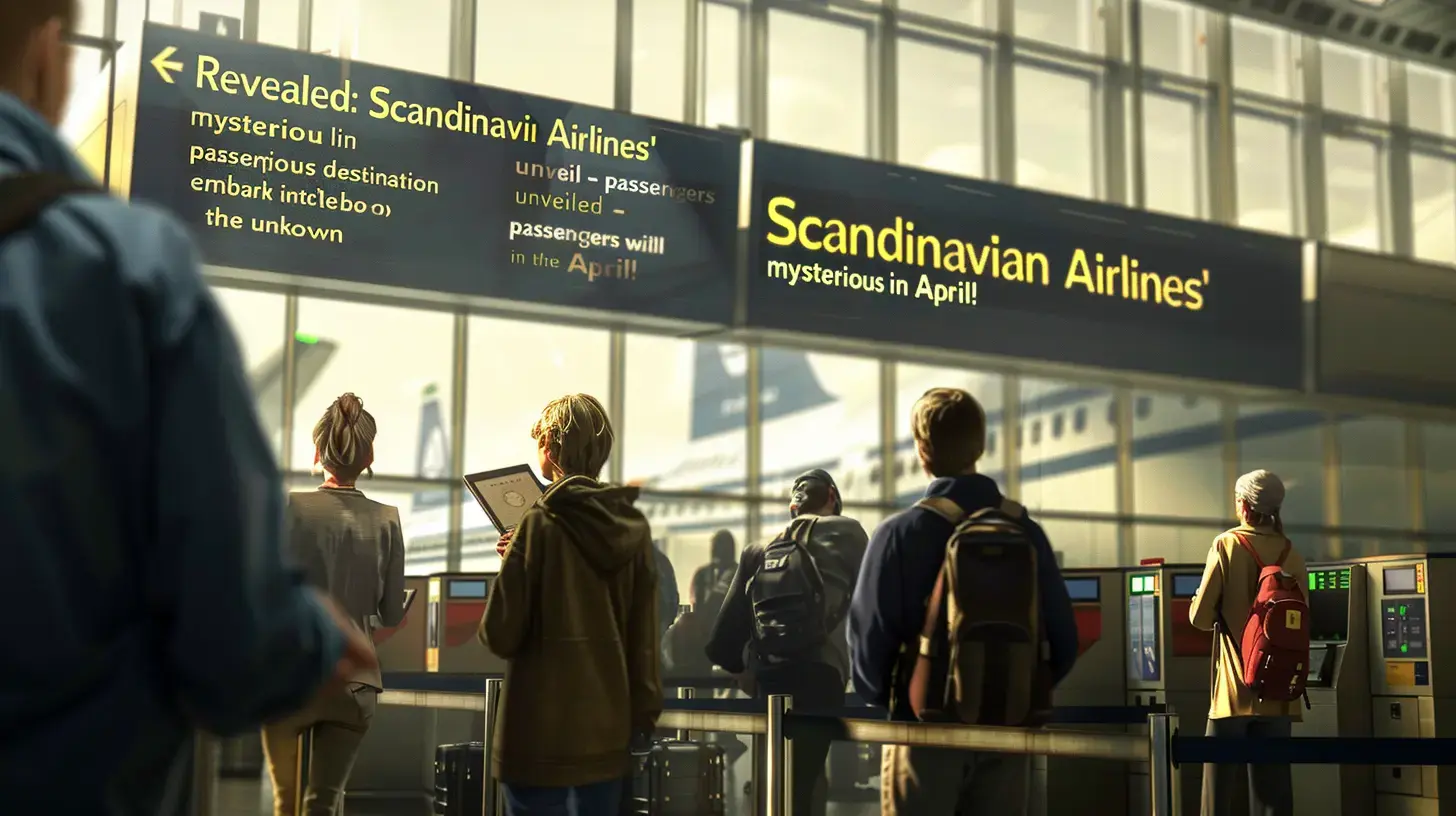 Descubra o segredo chocante da Scandinavian Airlines: viagem surpresa para destino misterioso em abril!