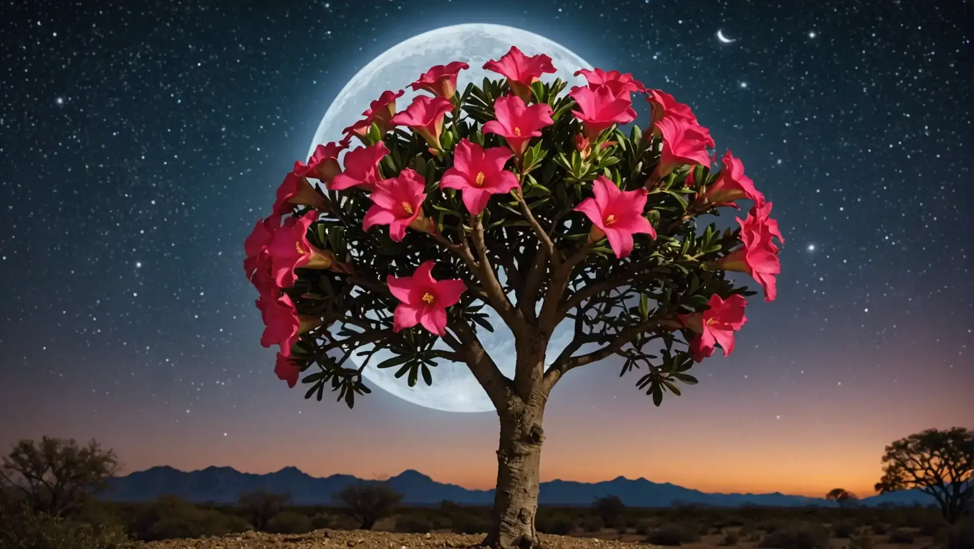 qual lua para podar rosa do deserto