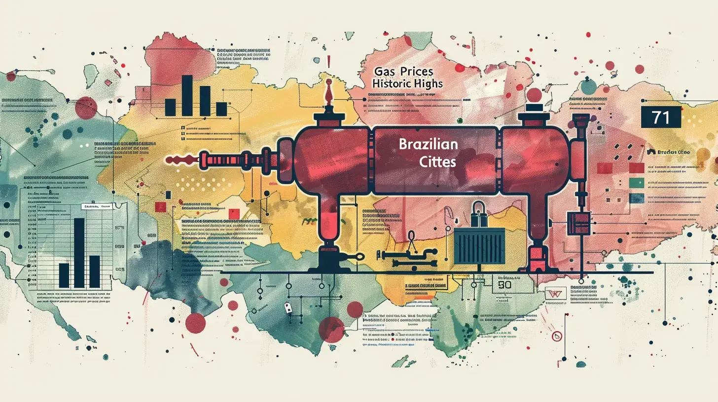 Título: Preço do gás de cozinha bate recorde histórico em 71 cidades brasileiras