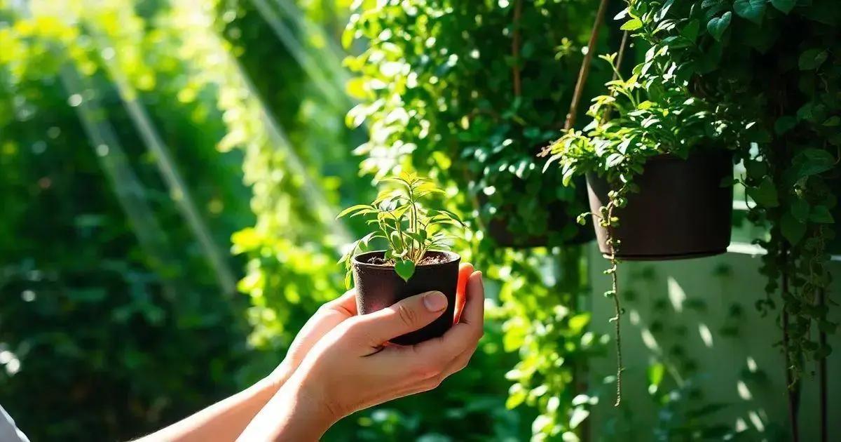 Benefícios de cultivar plantas em uma horta vertical