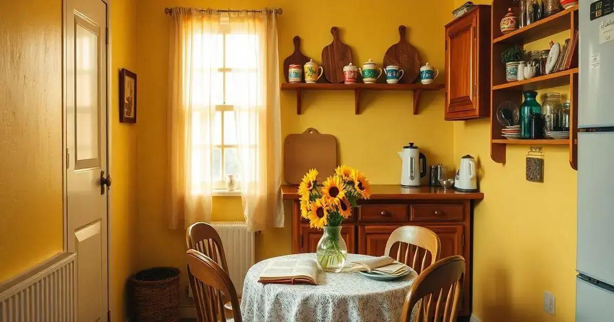 Como criar um ambiente aconchegante em uma cozinha pequena